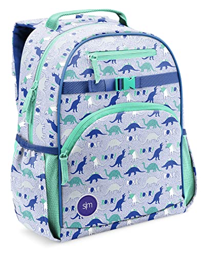 Simple Modern Toddler Backpack for School Girls and Boys | Kindergarten Elementary Kids Backpack | Fletcher Collection | Kids - Medium (15' tall) | Dinosaur Roar