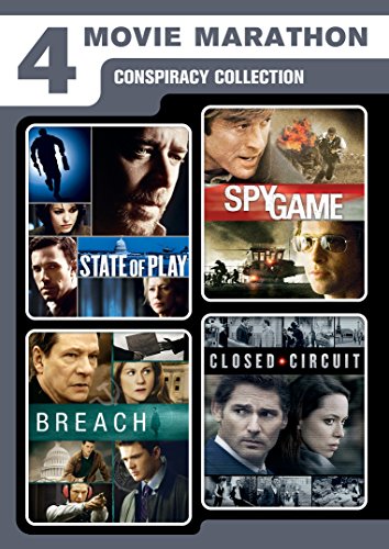 4-Movie Marathon: Conspiracy Collection (State of Play / Closed Circuit / Spy Game / Breach) [DVD]