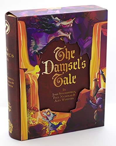 Red Genie Games - The Damsel's Tale Board Game Book Style Presentation | Award Winning Artwork | Kickstarter Edition | Adventure Game | Fantasy Game | Ages 13+