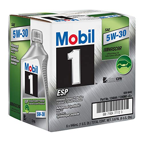 Mobil 1 124044 ESP Formula Engine Oil 5W30 1 Quart Bottles Set of 6