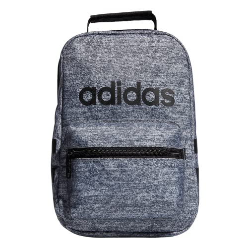 adidas Santiago Insulated Lunch Bag, Jersey Onix Grey/Black, One Size