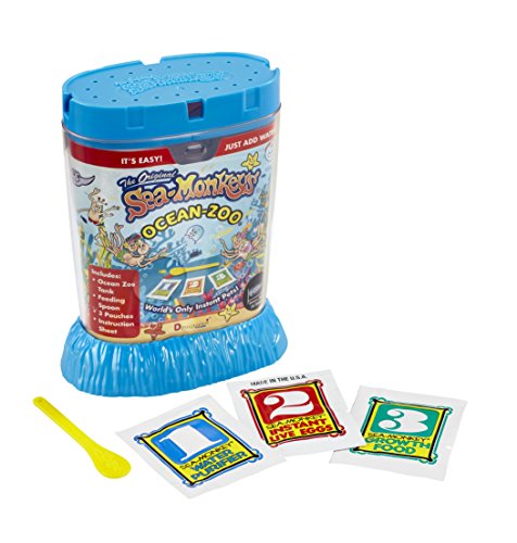 Bandai The Original Sea Monkeys - Ocean Zoo - Grow Your Own Pets Science Kit- Includes Eggs, Food, and Water Purifier