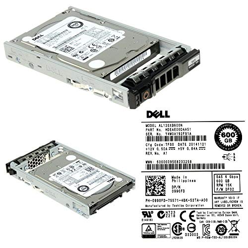 Dell 600GB 15K SAS 2.5 6Gb/s HDD