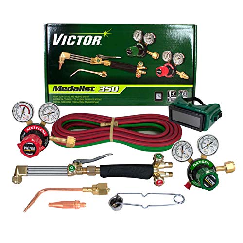 Victor Technologies 0384-2691 Medalist 350 System Heavy Duty Cutting System, Acetylene Gas Service, G350-15-300 Fuel Gas Regulator