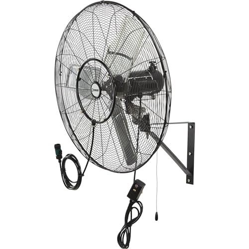 Strongway Outdoor Wall-Mount Misting Fan - 30in. 7200 CFM