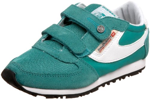 Diesel Great Era' Pass On Hook-And-Loop Sneaker (Toddler/Little Kid),Emerald/White,7 N US Toddler