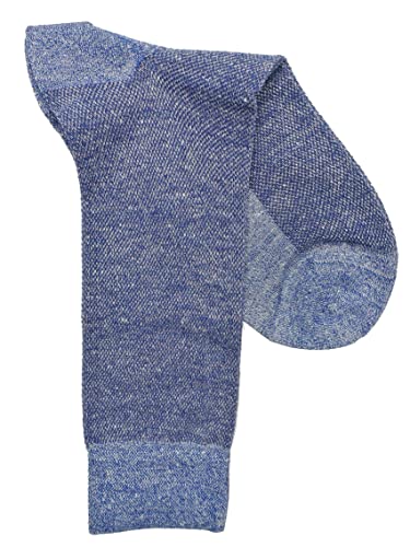 Marcoliani 4450 Pique Texture Knit Linen Cotton Blend Socks