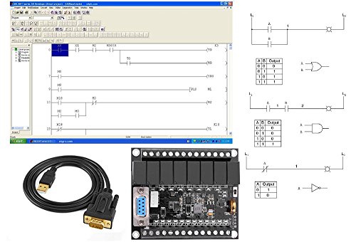 PLC Professional Study Course Starter Kit Ladder Logic Software & Controller 20 I/O, 24V, USB interface