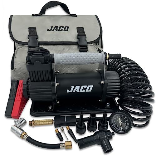 JACO 4X4 TrailPro Heavy Duty Portable Air Compressor - 3.5 CFM (12V/33A) | On x Off Road Tire Inflator Kit
