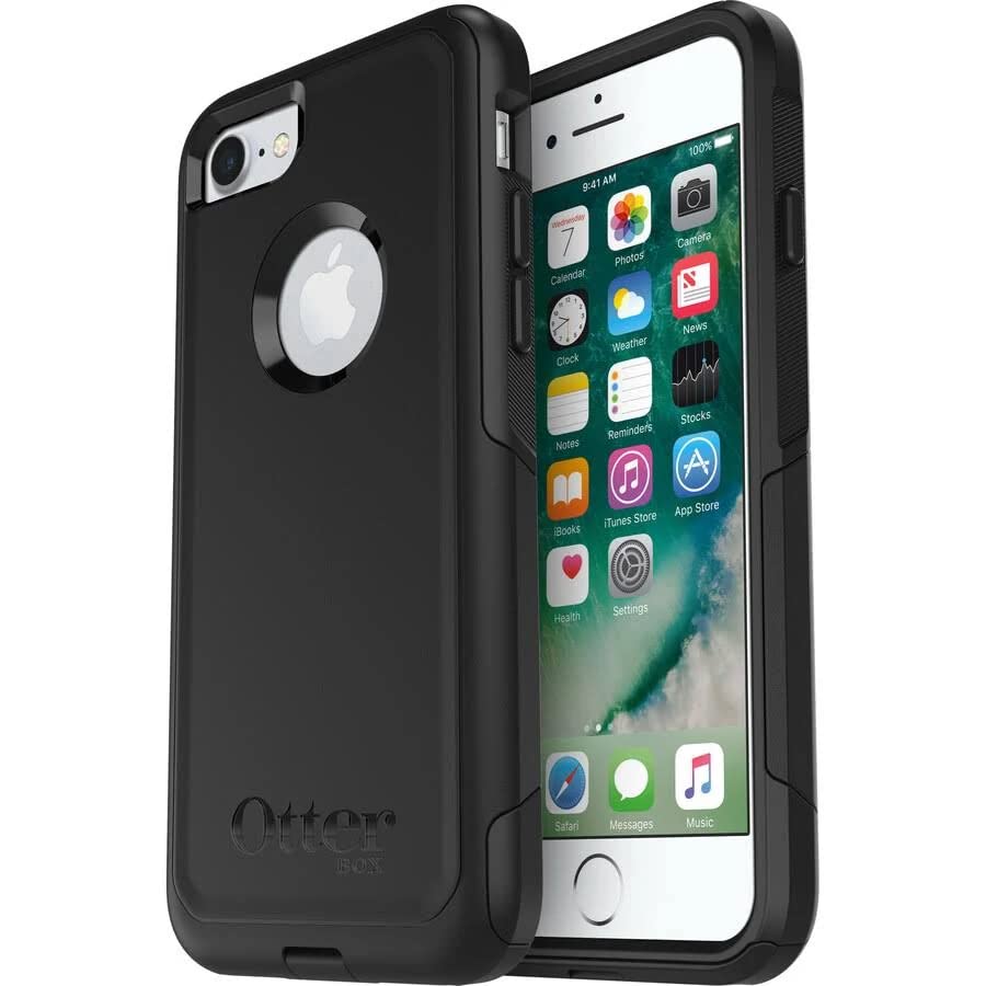 OtterBox Commuter Series Case for iPhone SE (3rd & 2nd gen) & iPhone 8/7 (Only) - Non-Retail Packaging - (Black)