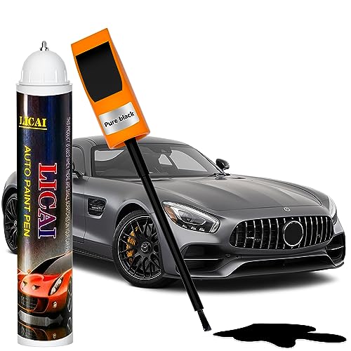 Touch Up Paint For Cars, Automotive Black Car Paint Pen Scratch Repair Two-In-One Touch Up Paint, Quick & Easy Solution To Repair Minor Automotive Scratches Touch Up Paint Pen 0.4 fl oz
