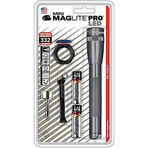 Maglite SP2P09C: Mini Led 2 Cell Aa Pro Flashlights Gray