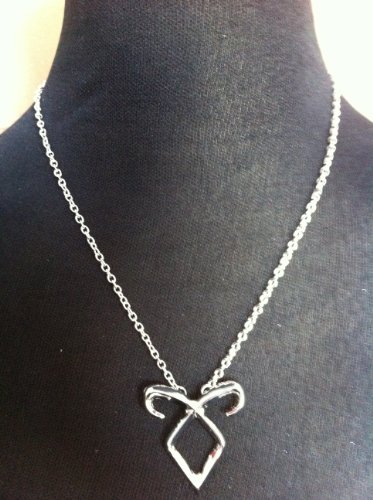 Angelic Power Rune Necklace Inspired by The Mortal Instruments City of Bones--Silver