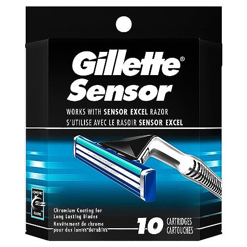 Gillette Sensor Men's Razor Blades – 10 Refills