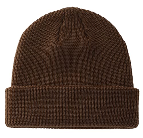 Connectyle Classic Men's Warm Winter Hats Acrylic Knit Cuff Beanie Cap Daily Beanie Hat (Coffee)