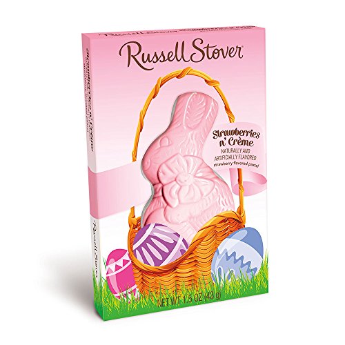 Russell Stover Strawberries 'n Creme Easter Rabbit, 1.5 oz. Box