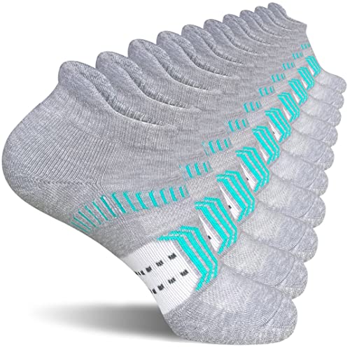 suaskk Womens Athletic Cushioned Anti-Blister Comfort Running Ankle Socks 5 Pairs