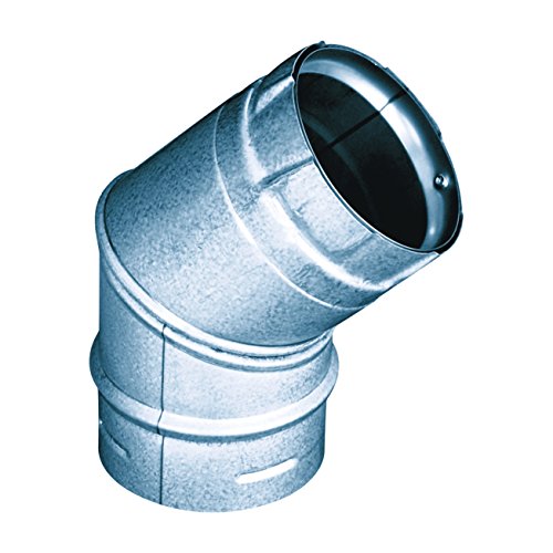 M&G DuraVent 3PVL-E45R Duravent Elbow Insulated 3 Inch Double Wall 45 Deg. Steel