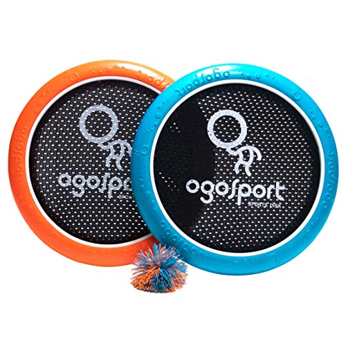 OgoDisk Mini Disc Set with OgoSoft Rubber Ball - Outdoor Bouncy Disk Game for Lawn & Pool - Throw, Toss & Catch - Kids & Adults 8+