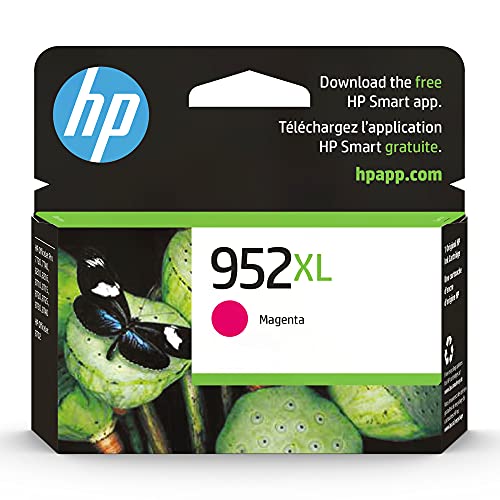 HP 952XL Magenta High-yield Ink Cartridge | Works with HP OfficeJet 8702, HP OfficeJet Pro 7720, 7740, 8210, 8710, 8720, 8730, 8740 Series | Eligible for Instant Ink | L0S64AN (pack of 1)