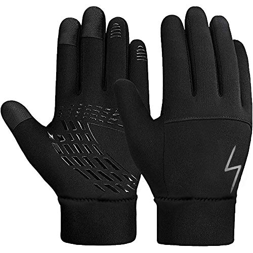 YukiniYa Kids Winter Gloves Back Water Repellent Touchscreen Warm Fleece Anti-slip for Boys Girls 3-15 Years