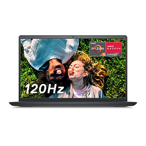 Dell Inspiron 15 3525 Lightweight Student Laptop - 15.6 inch FHD (1920 x 1080) 120Hz Display, AMD Ryzen 5 5625U, 8GB DDR4 RAM, 256GB SSD, AMD Radeon Graphics, USB-C, HDMI, Windows 11 Home - Black