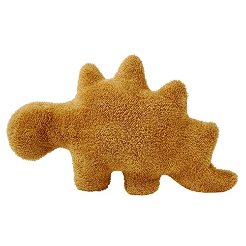 Isaacalyx Dino Nugget Pillow, Stegosaurus-18 inch Soft Dinosaur Chicken Nuggets Pillow for Birthday Gifts, Dinosaur Theme Party Decorations (Stegosaurus, Small)
