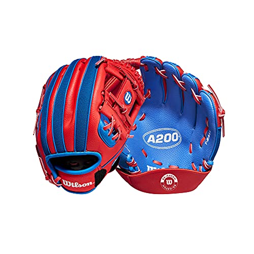 Wilson 2022 A200 EZ Catch 10' Glove - Right Hand Throw, Royal/Red