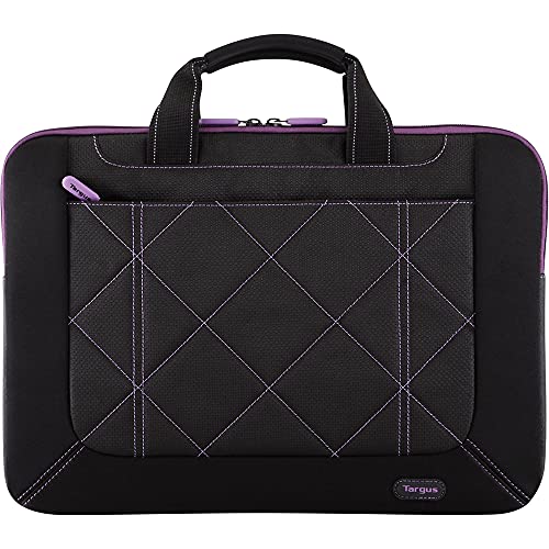 Targus Pulse Shockproof, Weather-Resistant Slipcase for 16-Inch Laptop, Black/Purple (TSS57401US)