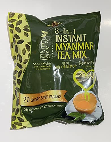 Ideal Tastes, 3-in-1 Instant Myanmar Tea Mix, 0.7055 Ounce