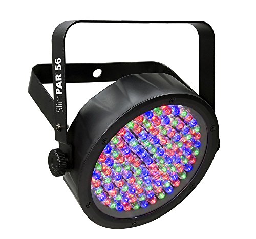 CHAUVET DJ SlimPAR 56 LED PAR Can Wash Light w/Built-In and Sound Activated Modes , Black