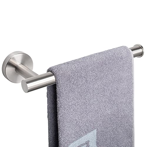 NearMoon Hand Towel Holder/Towel Ring, Thicken Stainless Steel Hand Towel Bar for Bathroom, Rustproof Wall Mounted Towel Rack, Contemporary Style Bath Accessories, 9 Inch (1 Pack, Brushed Nickel)
