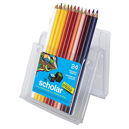 Prismacolor Scholar Colored Pencils, Adult Coloring, 24 Pack