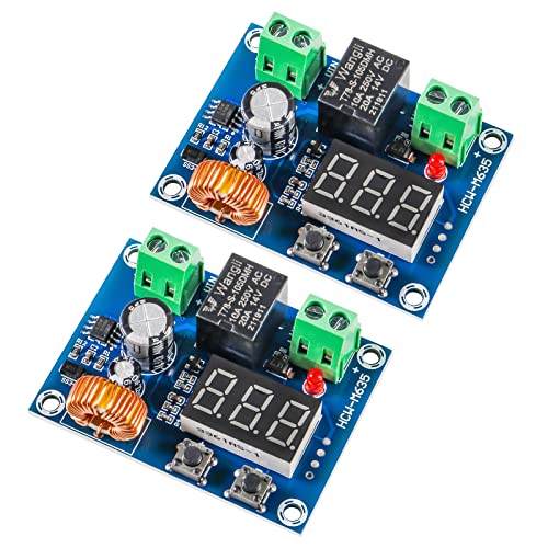 MELIFE 2pcs XH-M609 Low Voltage Disconnect Digital DC Voltage Protection Module 12-36V Digital Display Over-Discharge Circuit Protection Module