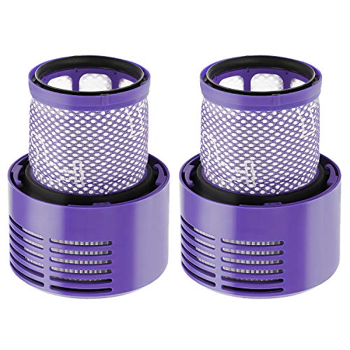 2 Pack V10 Filters Replacement for Dyson Cyclone Series, Cyclone V10 Absolute, Cyclone V10 Animal, Cyclone V10 Motorhead, Cyclone V10 Total Clean, SV12, Replaces Part # 969082-01