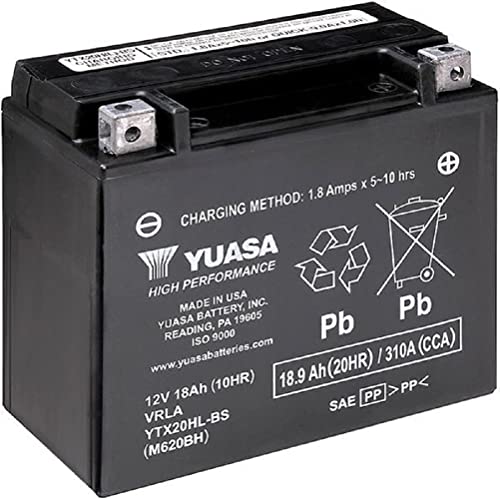 Yuasa YUAM720BH YTX20HL Factory Activated H Series AGM Battery
