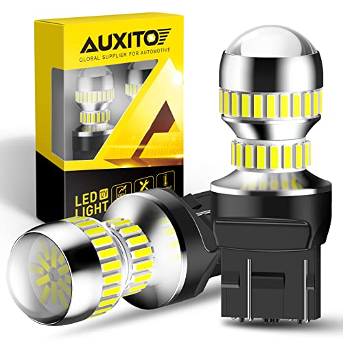 AUXITO Upgraded 7440 7443 LED Bulbs for Reverse Lights T20 7441 7444 LED Replacement Light Kit for Backup Tail Brake Signal Parking DRL Lights, 6000K Xenon White