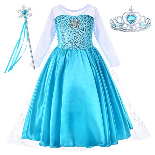 Party Chili Princess Costume for Girls Dress Up With Accessories Toddler Little Girls 2t 3t 100