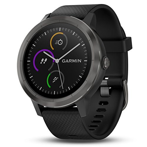 Garmin 010-01769-11 Vívoactive 3, GPS Smartwatch Contactless Payments Built-In Sports Apps, Black/Slate