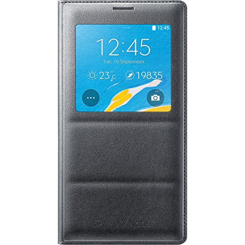 Samsung Galaxy Note 4 Case, S View Flip Cover Folio Case - Charcoal Black