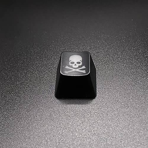 BTXETUEL Skull Backlit Keycap,Costom kecaps for Cherry MX Mechanical Keyboard,SA Profile, R4 Keycaps,ABS Translucent Backlight keycap,Artisan keycap,Personalized keycap. (Skull 1)