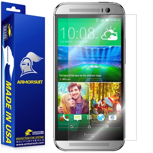 ArmorSuit MilitaryShield Screen Protector For HTC One M8 - [Max Coverage] Anti-Bubble HD Clear Film