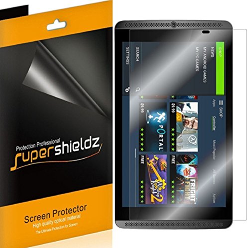 Supershieldz (3 Pack) Designed for Nvidia Shield Tablet and Nvidia Shield Tablet K1 Screen Protector, High Definition Clear Shield (PET)