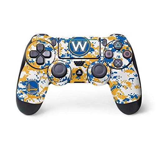 Skinit Decal Gaming Skin for PS4 Pro/Slim Controller - Officially Licensed NBA Golden State Warriors Digi Camo Design