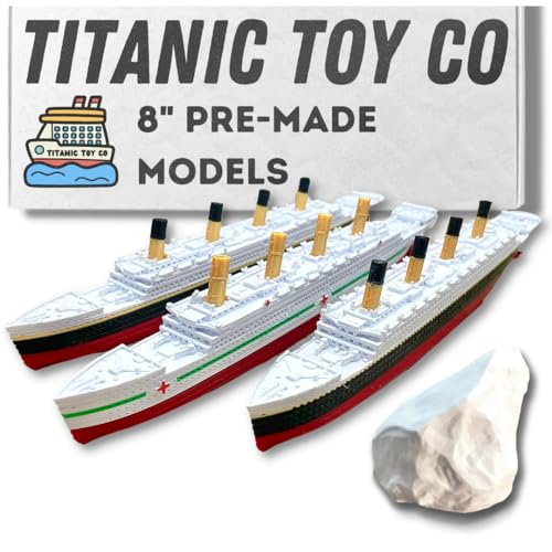 TitanicToyCo RMS Titanic Model Ship or Britannic or Olympic 8' Assembled Titanic Toys For Kids, Historically Accurate Titanic Toy, Titanic Ship, Titanic Cake Topper, Toy Ships, Titanic Boat