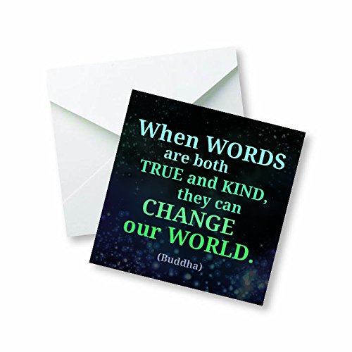 When Words are Both True and Kind, They can Change The World. (Buddha) Colored Magnet
