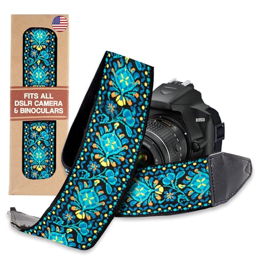 Art Tribute Camera Strap For Photographers Padded Universal Fit Neck Shoulder & Crossbody Strap Quick Release For DSLR/SLR/Mirrorless Canon Nikon Sony Olympus Compatible Photographer Gift