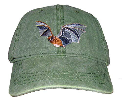 Tom's Bird Feeders Little Brown Bat (Myotis) Embroidered Cotton Cap