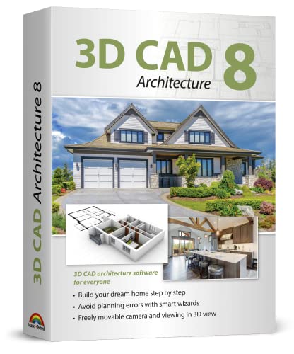 Home design software compatible with Windows 11, 10, 8.1, 7 - Plan and design buildings from initial rough sketches to the finished blueprints - 3D CAD 8 Architecture