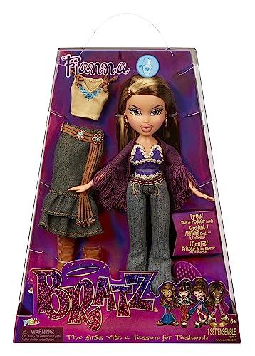 Bratz Original Fashion Doll Fianna Series 3 with 2 Outfits and Poster, Collectors Ages 6 7 8 9 10+